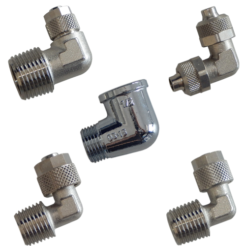Chrome Plated Angle Fittings For Water Filters